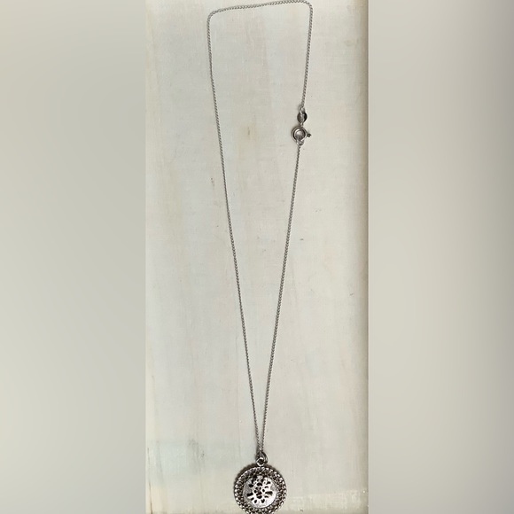 New vintage STERLING SILVER double happiness pendant necklace - Picture 16 of 16